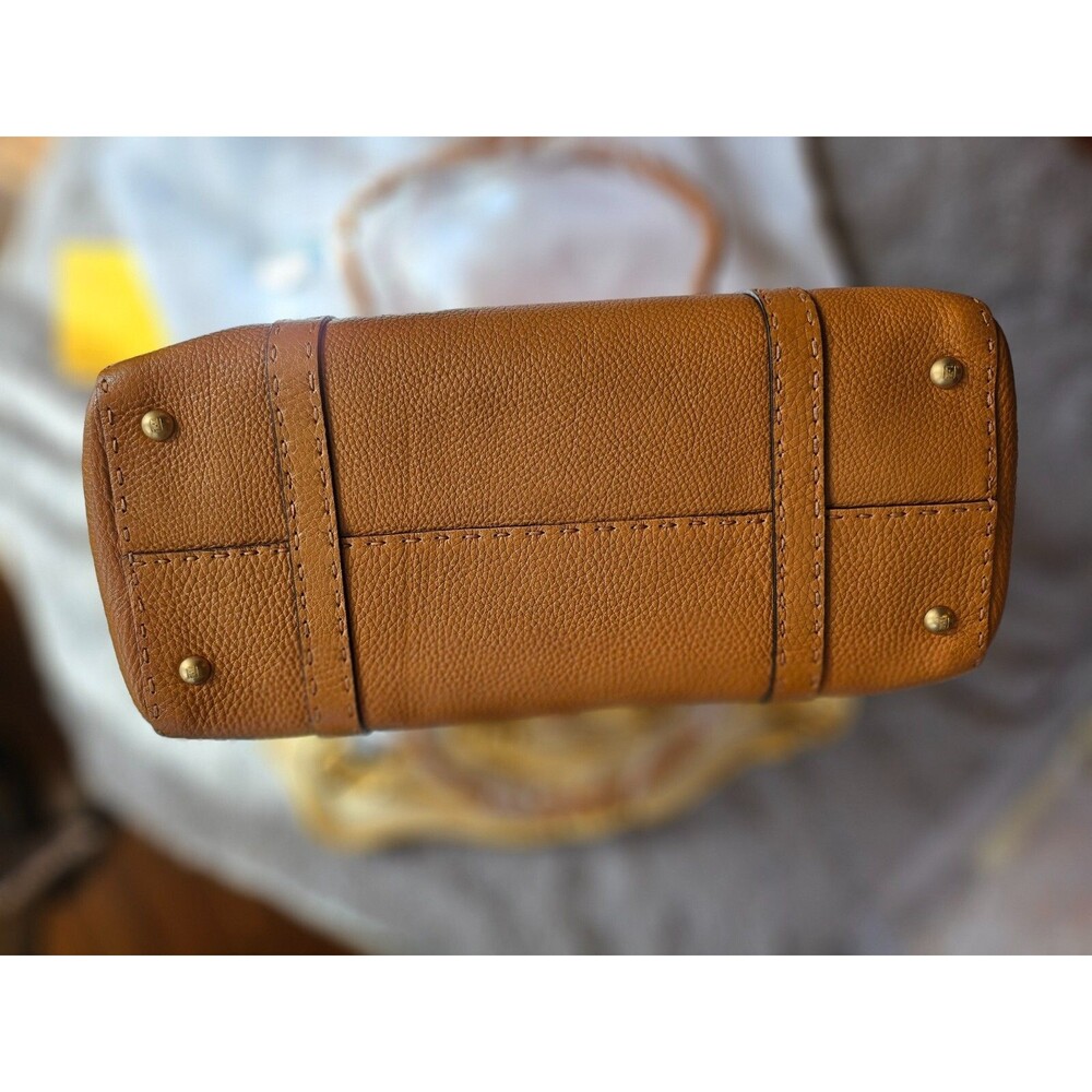 FENDI Large Selleria Linda Bag, orange brown, NEW - Picture 11 of 16